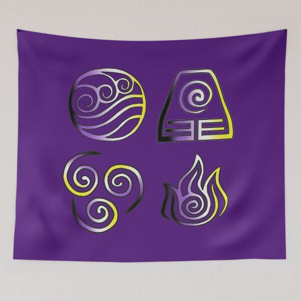 Item preview, Four Elements Non Binary Pride  designed and sold by Fandom-Finesse.