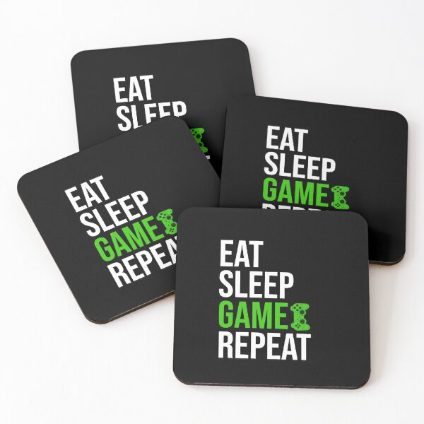 Item preview, Eat sleep Game repeat designed and sold by DynastyArt.