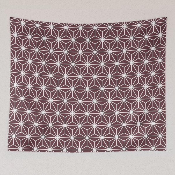 Item preview, Moscato Red White Asanoha - Japanese Traditional Pattern designed and sold by KinitaDesign.