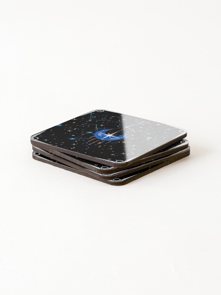 Thumbnail 4 of 5, Coasters (Set of 4), Star Map designed and sold by Rumrabbit82.