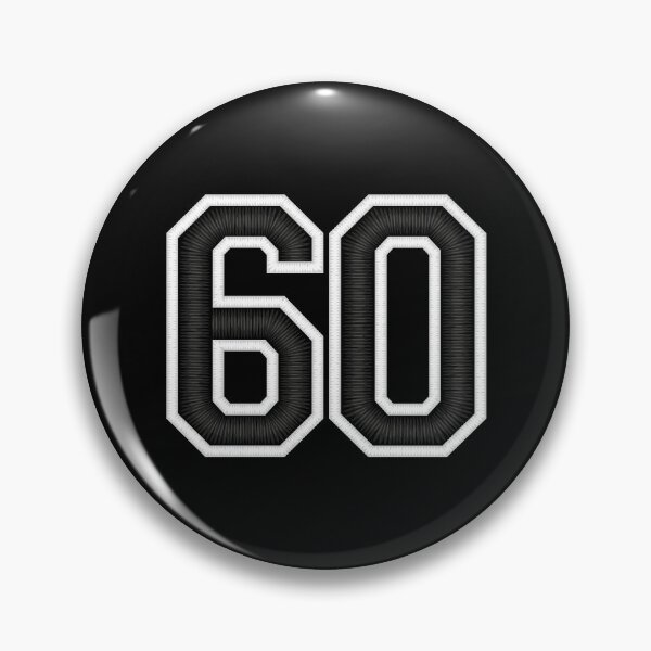Item preview, 60 Black Jersey Sports Number sixty Football 60 designed and sold by elhefe.