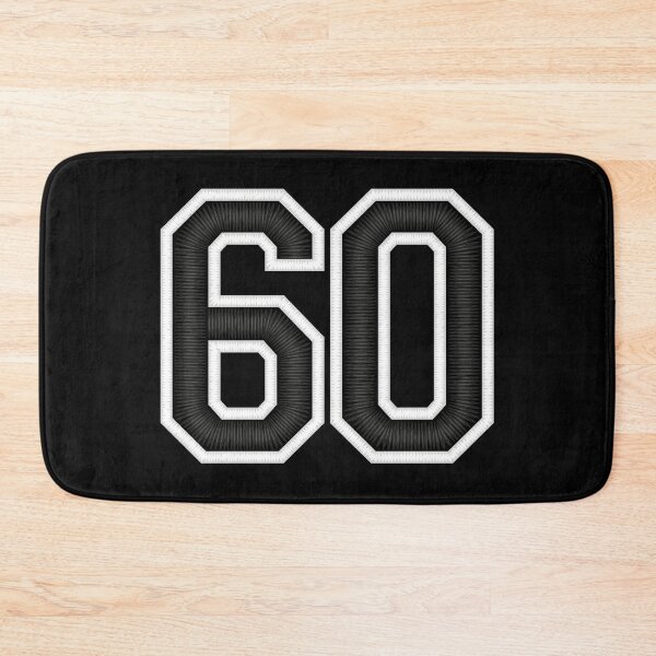 Item preview, 60 Black Jersey Sports Number sixty Football 60 designed and sold by elhefe.