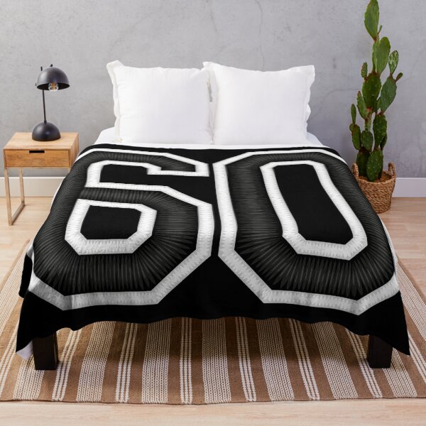 Item preview, 60 Black Jersey Sports Number sixty Football 60 designed and sold by elhefe.