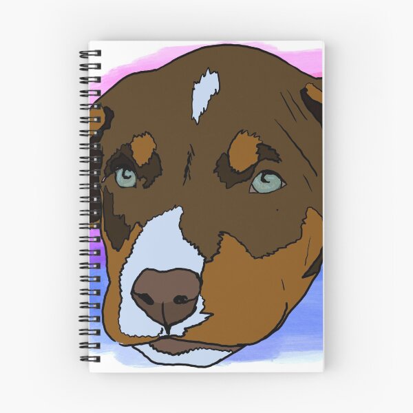 Item preview, Bisexual pride tricolor pitbull puppy  designed and sold by LeahcarsArt.