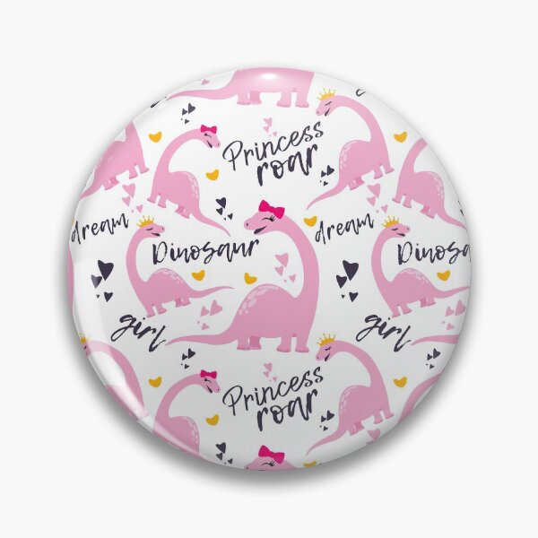 Item preview, Dinosaur Seamless Pattern, Pink designed and sold by graphic-genie.