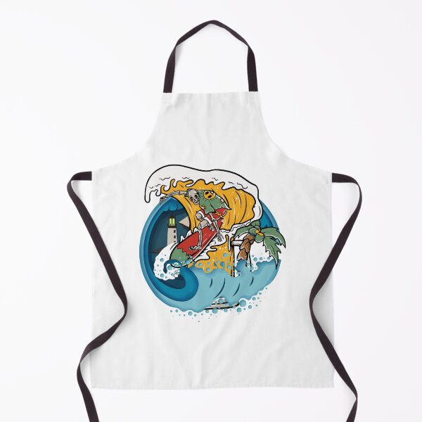 Item preview, Skull surfing on beer wave designed and sold by kazada.