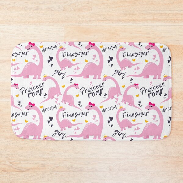 Item preview, Dinosaur Seamless Pattern, Pink designed and sold by graphic-genie.