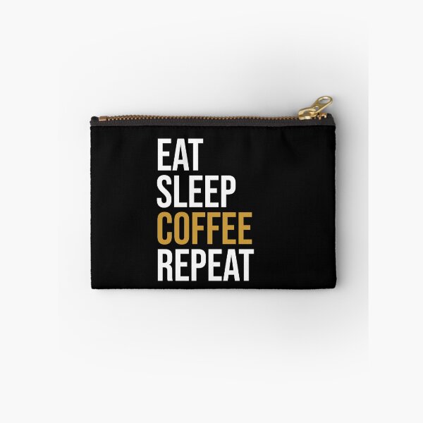 Item preview, Eat sleep Coffee repeat designed and sold by DynastyArt.