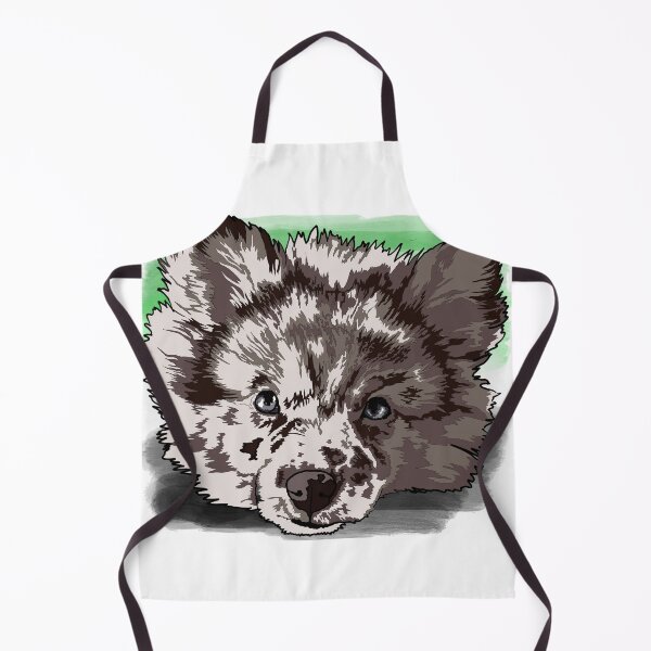 Item preview, Aromantic ausky Husky Aussie mix puppy designed and sold by LeahcarsArt.