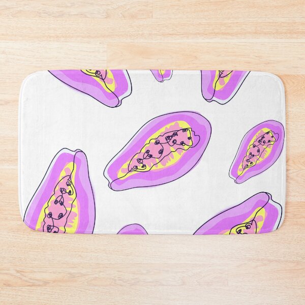 Item preview, Violet Pink papaya print designed and sold by orangerinka.