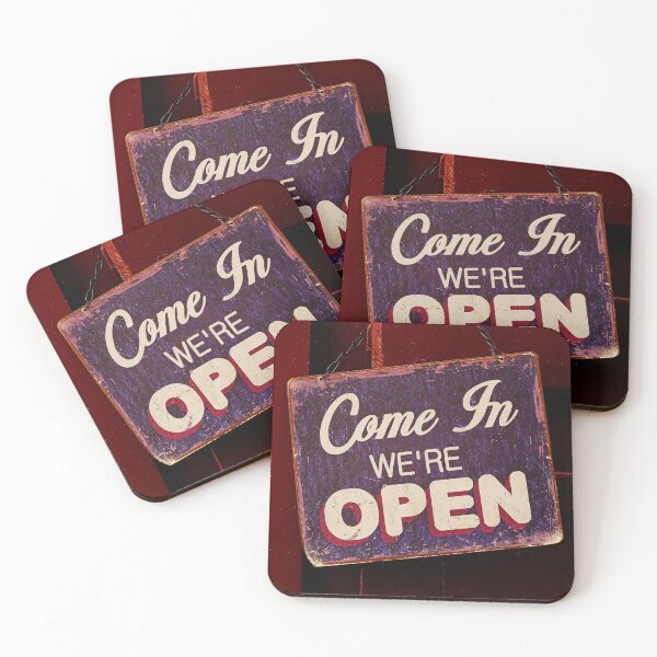 Item preview, Come In We Are Open Vintage Bar Sign  designed and sold by CarolinaReina.