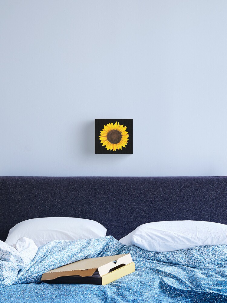 Sunflower Drawing Canvas Print By Glennstevens Redbubble