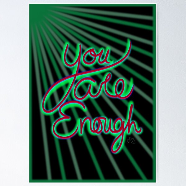 Item preview, You Are Enough designed and sold by Owltistic.