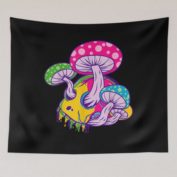 Item preview, Melting Psychedelic Skull  designed and sold by sheilase.
