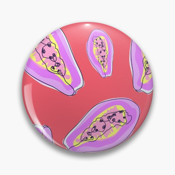 Item preview, Violet papaya print designed and sold by orangerinka.