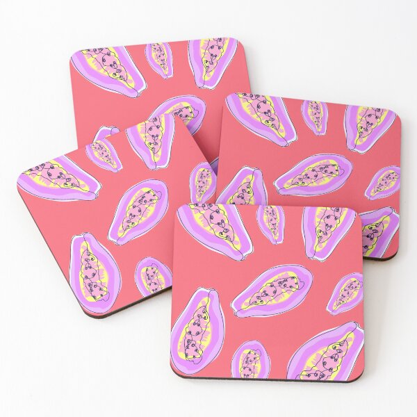Item preview, Violet papaya print designed and sold by orangerinka.