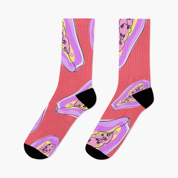 Item preview, Violet papaya print designed and sold by orangerinka.