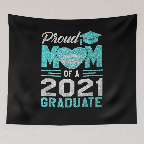 Item preview, Proud Mom Of A Class Of 2021 Face Mask Graduate Mother  designed and sold by sheilase.