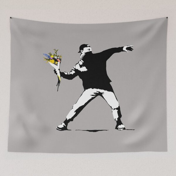 Item preview, Banksy, Flower thrower T-Shirt designed and sold by xucxucy17.