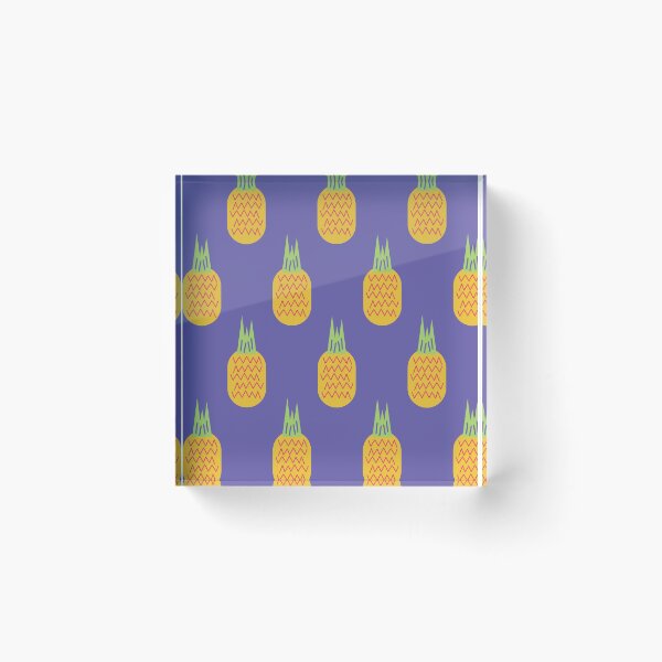 Item preview, Pineapple on a purple background designed and sold by idrawwhatifeel.