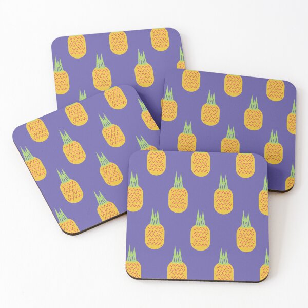Item preview, Pineapple on a purple background designed and sold by idrawwhatifeel.