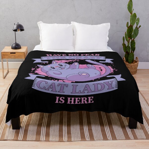 Item preview, Have No Fear The Crazy Cat Lady Funny Cat Lover Kitty Mom designed and sold by RJ-Art.