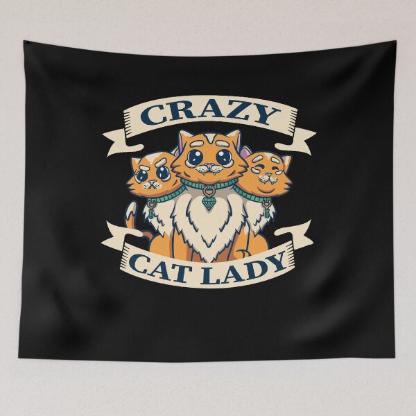 Item preview, Crazy Cat Lady Funny Cat Lover Kitty Mom Kitten designed and sold by RJ-Art.