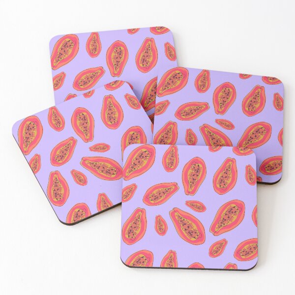 Item preview, Fiery orange papaya print III designed and sold by orangerinka.