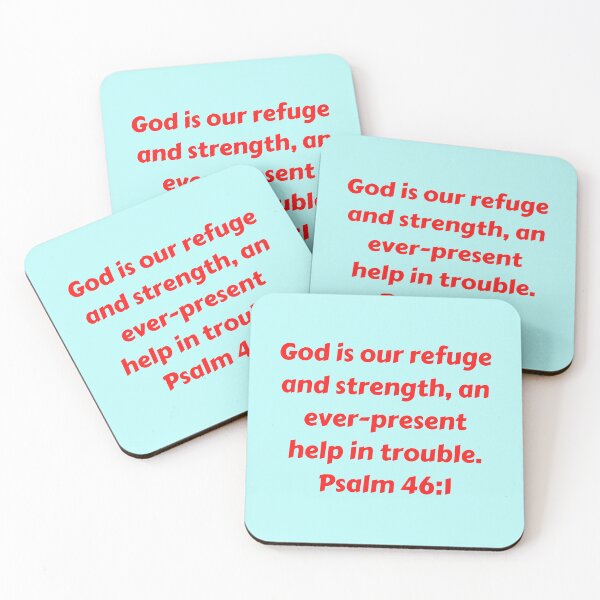 Item preview, Bible Verse Psalm 46:1 designed and sold by Prayingwarrior.