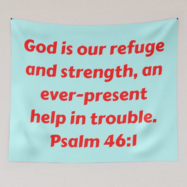 Item preview, Bible Verse Psalm 46:1 designed and sold by Prayingwarrior.