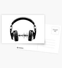 Postales Auriculares - Negro