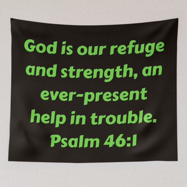 Item preview, Bible Verse Psalm 46:1 designed and sold by Prayingwarrior.