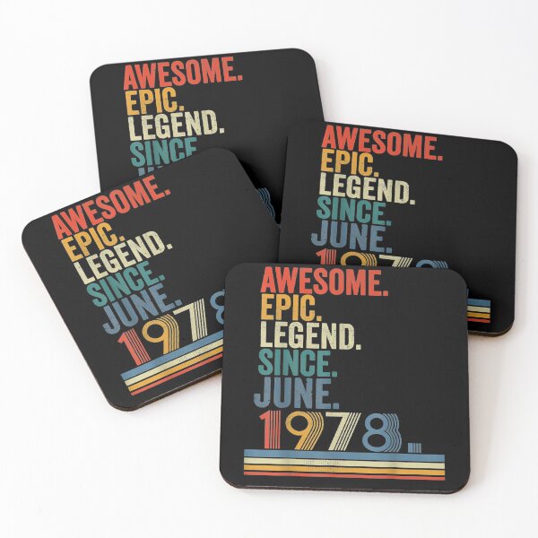 Item preview, Awesome Epic Legend Since June 1978 43 Year Old  designed and sold by sheilase.