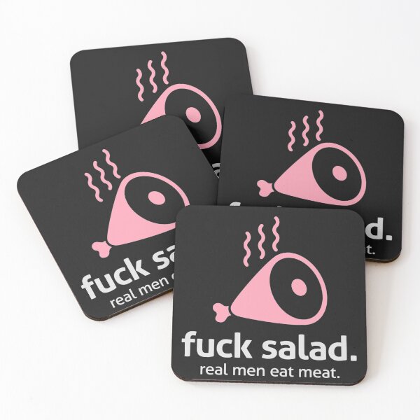 Item preview, Salad Real Men Eat Meat T Shirt  designed and sold by Clavitaps.
