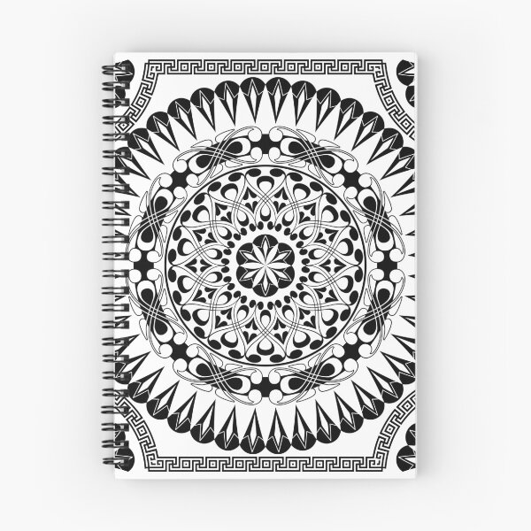 Item preview, Vector Black Pattern of Spirals Swirls and Chains designed and sold by Peekonet.