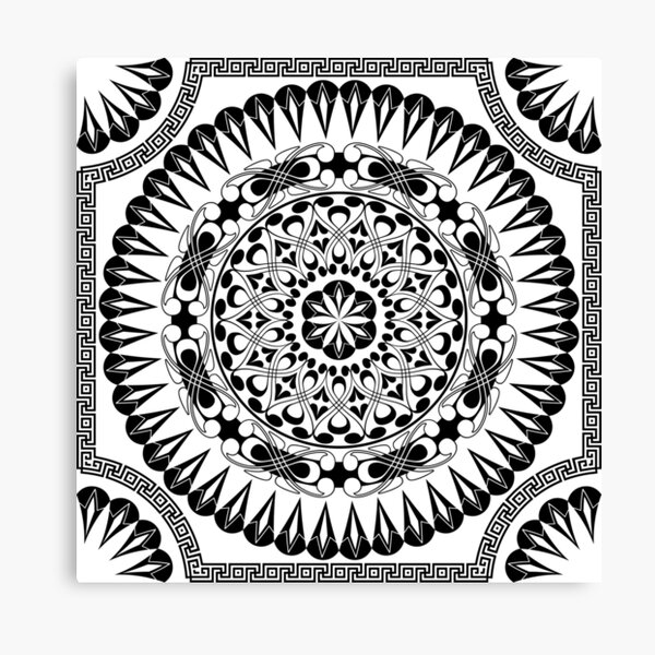 Item preview, Vector Black Pattern of Spirals Swirls and Chains designed and sold by Peekonet.