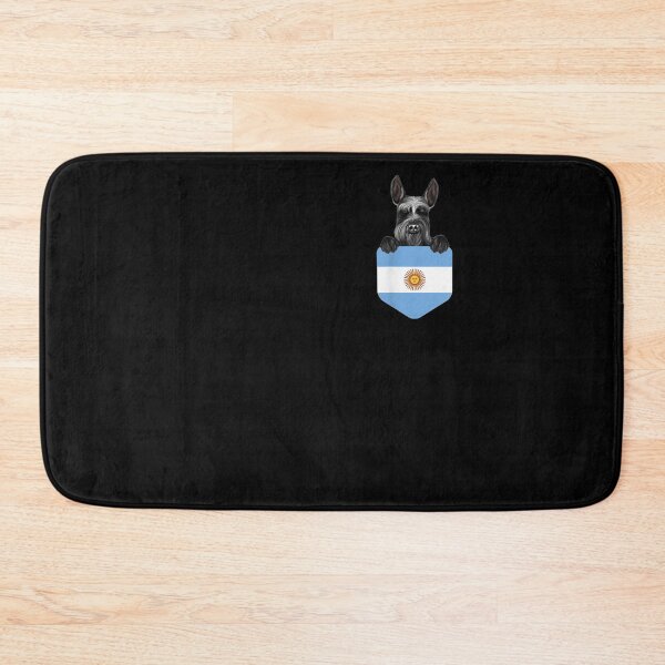 Item preview, Argentina Flag Giant Schnauzer Dog In Pocket  designed and sold by sheilase.