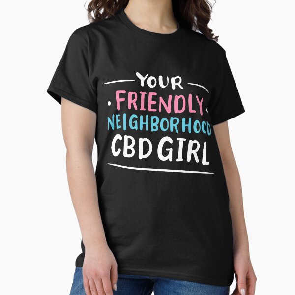 Aperçu de l'œuvre Votre sympathique quartier CBD Girl | Avocat et revendeur CBD créée et vendue par Dancing Dolphin Crafts.