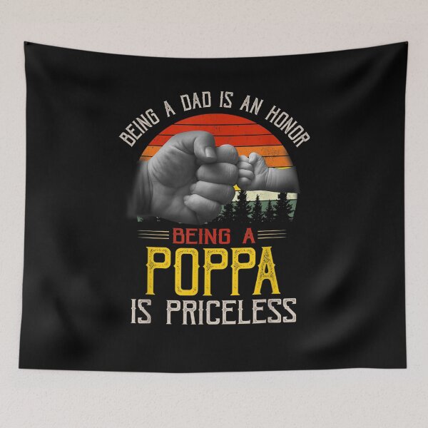 Item preview, Mens Being A Dad Is An Honor Being A Poppa Is Priceless  designed and sold by sheilase.