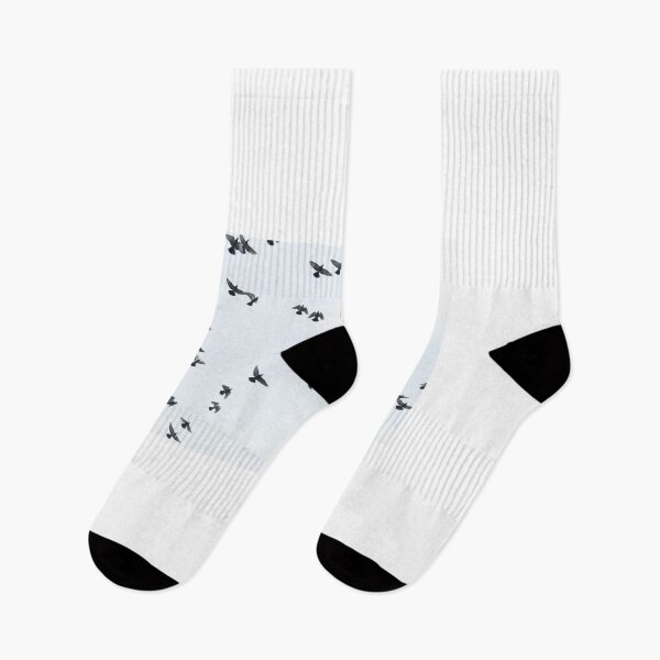 Item preview, Flock of pigeons flying in the sky. designed and sold by Kedmaneeshop.
