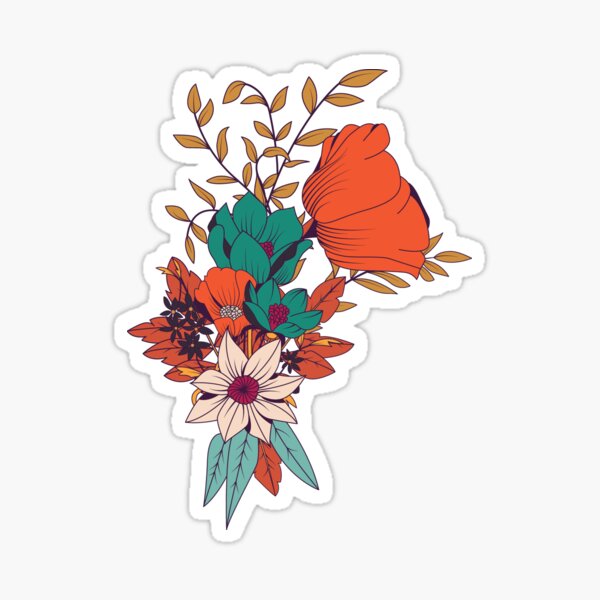 Botanical pattern 010 Sticker
