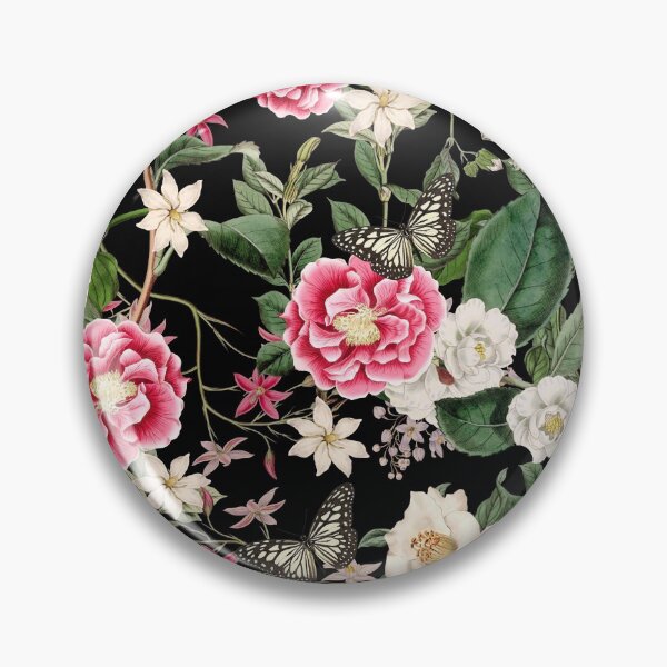 Item preview, Roses and Butterflies on Black designed and sold by meggydesigns.