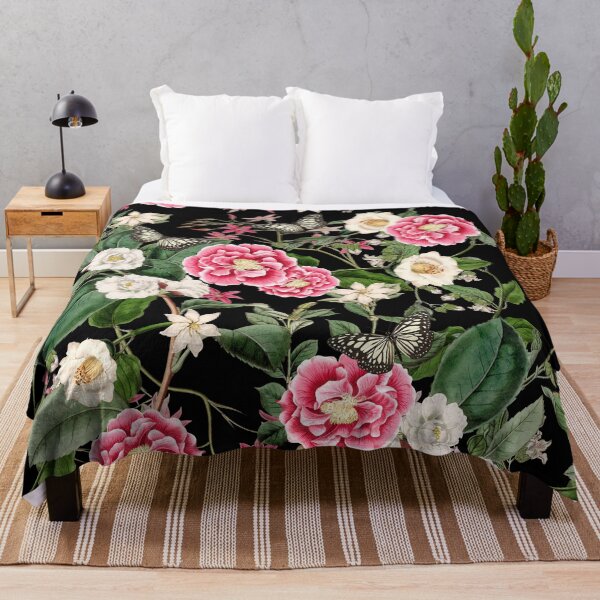 Item preview, Roses and Butterflies on Black designed and sold by meggydesigns.