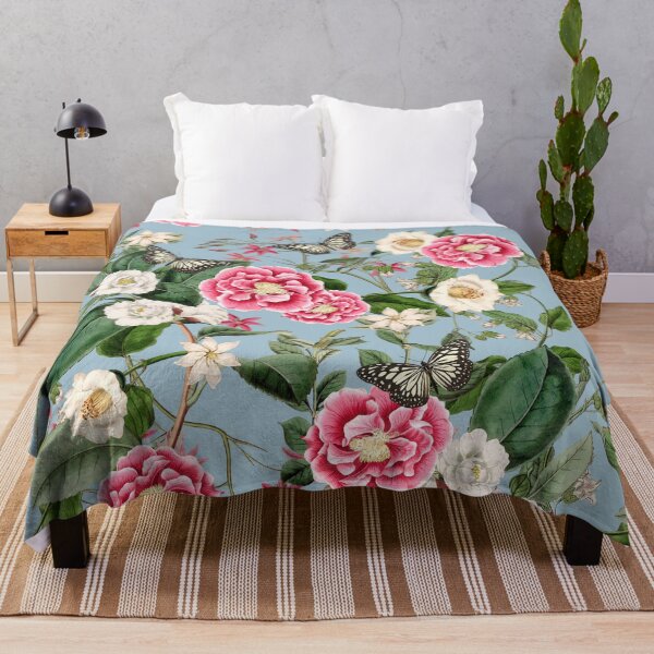 Item preview, Copy of Roses and Butterflies on Blue designed and sold by meggydesigns.