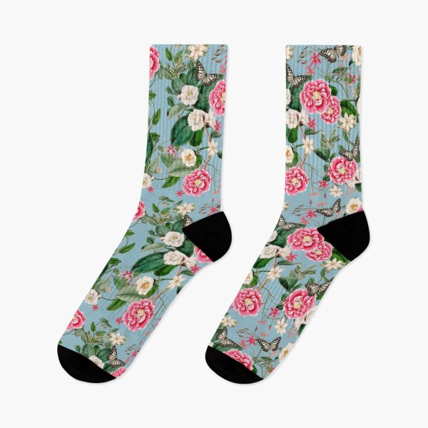Item preview, Copy of Roses and Butterflies on Blue designed and sold by meggydesigns.