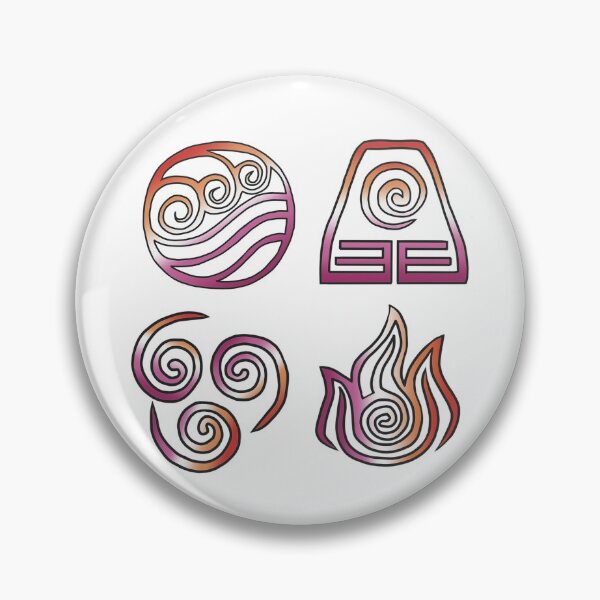 Item preview, Four Elements Lesbian Pride  designed and sold by Fandom-Finesse.