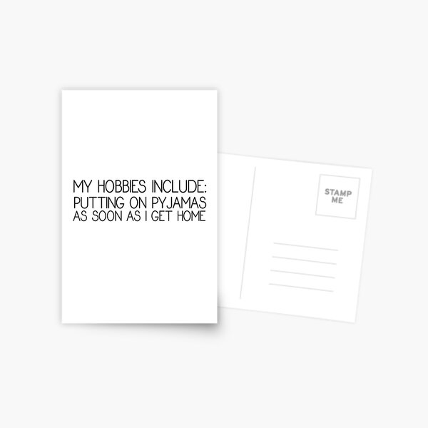 Lazy Humor Funny Quote Sleeping Cute Gift Postcard