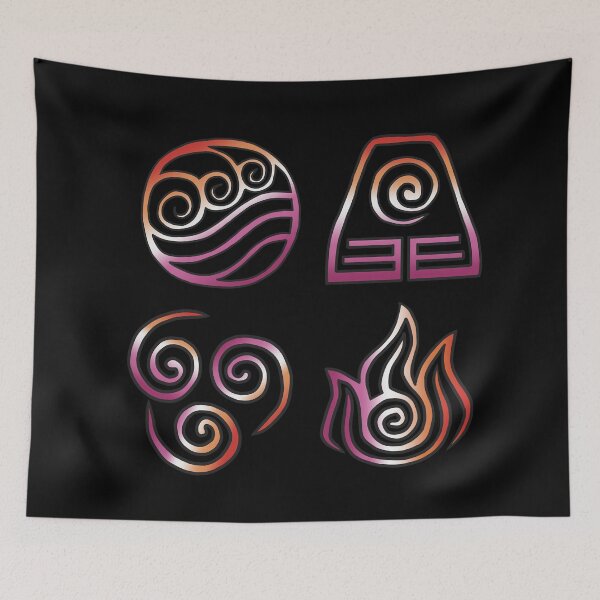 Item preview, Four Elements Lesbian Pride  designed and sold by Fandom-Finesse.