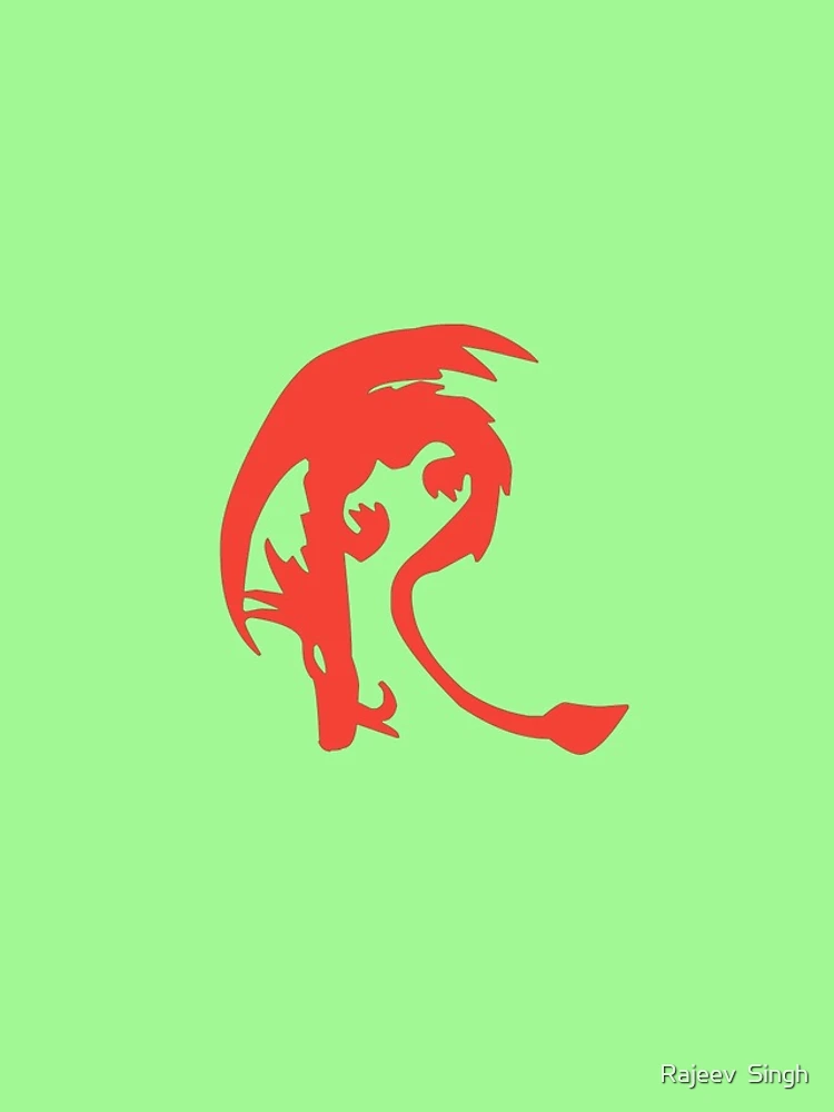 Thumbnail 4 of 4, iPhone Case, Dragon Initial Monogram R designed and sold by Rajeev Singh.