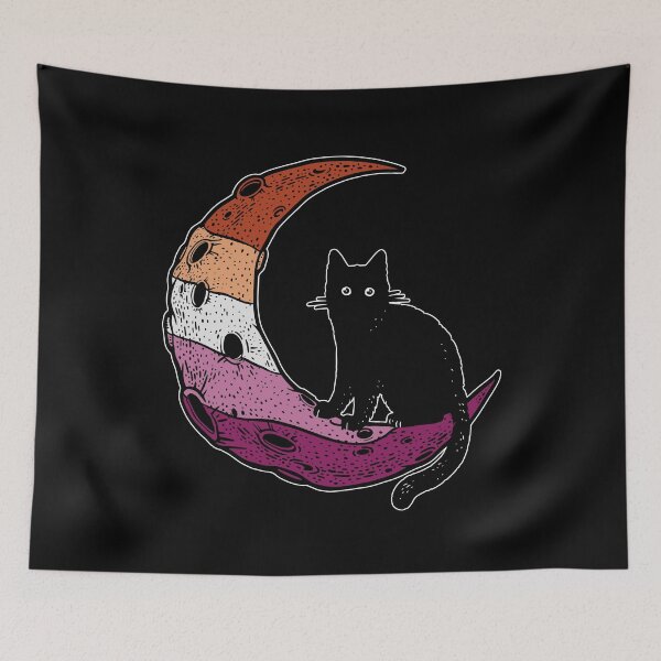 Item preview, Lesbian Cat Moon designed and sold by Clara Hollins.